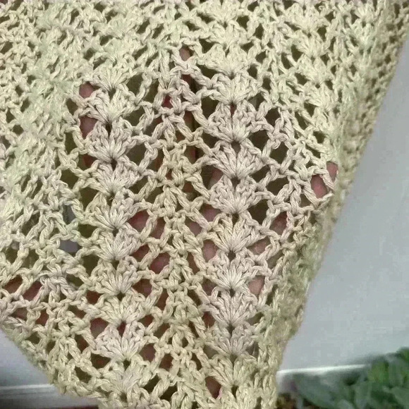 Woolrich cable knit vest hooded SZ medium cream - Picture 7 of 7